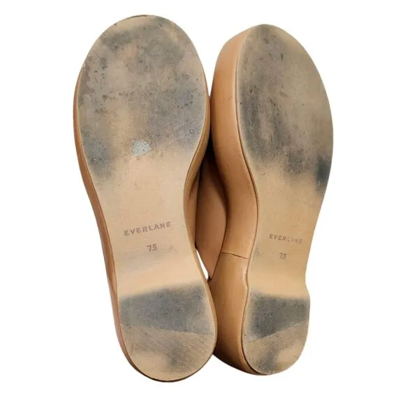 Everlane Puffa Clog - Desert Tan clogs brown size 7.5