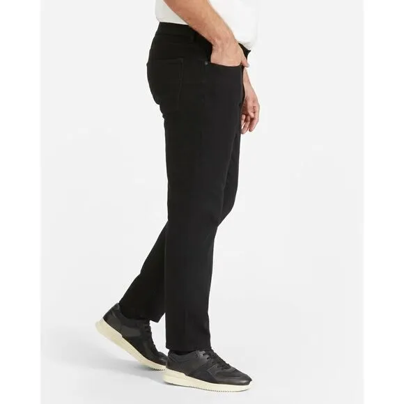 Everlane The Athletic 4-Way Stretch Organic Jean | Uniform Black Men’s 32 x 30