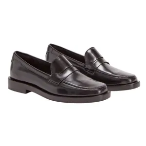 EVERLANE Women's Leather Penny Loafer in Black-Size 7.5