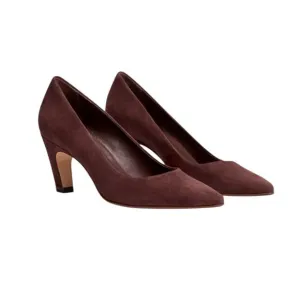 EVERLANE Women's The Banana Pump in Dark Mahogany Suede-Size 7.5