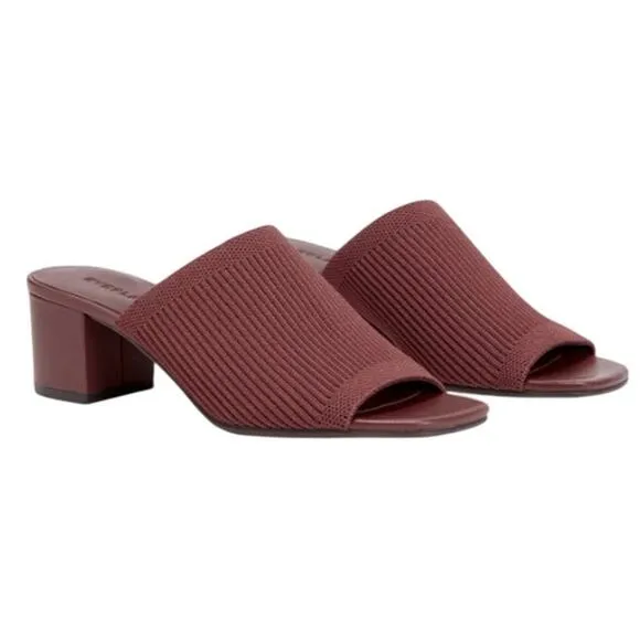 EVERLANE Women’s The Glove Block Heel Mule in ReKnit Fudge-Size 8