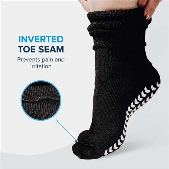 Extra Wide Socks for Swollen Feet, Diabetic Socks for Men, Hospital Socks, Wide
