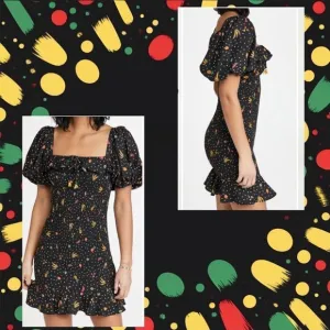 FARM Rio Tiny‎ Fruits Smocked Mini Dress Medium NWT  fruit