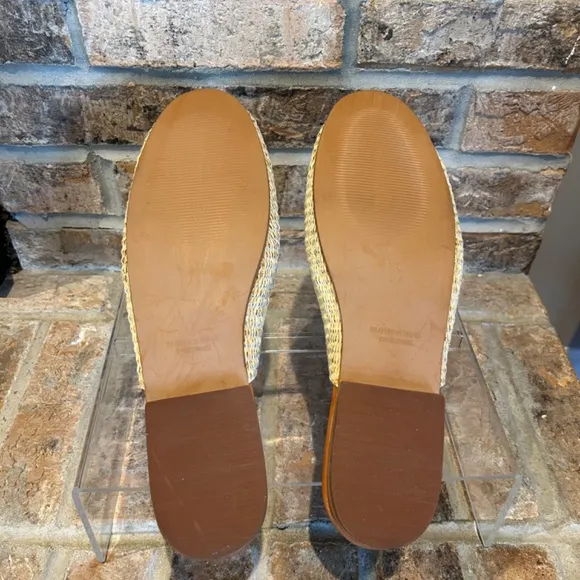 Farm Rio Tropical Beaded Raffia Mule - Size US 11