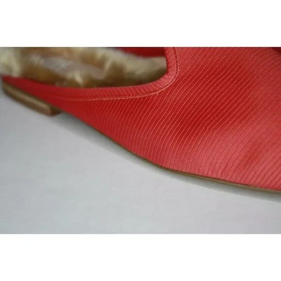 Faryl By Farylrobin Women's 14M Moka red lizard mules - New