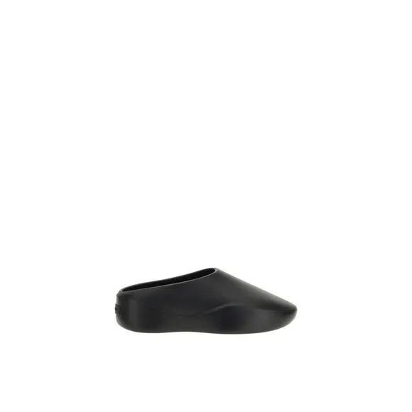 Fear Of God Eva Runner Mules with Side Cut-Out and Embossed Heel Men Black
