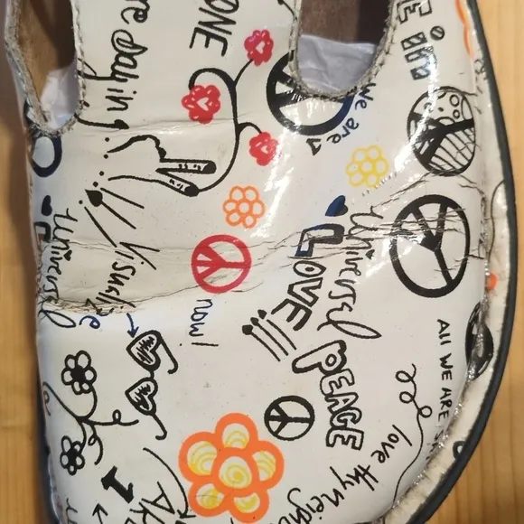 Find Comfort &amp; Nostalgia with Alegria Peace &amp; Love Classic Clogs - Boho - Hippie