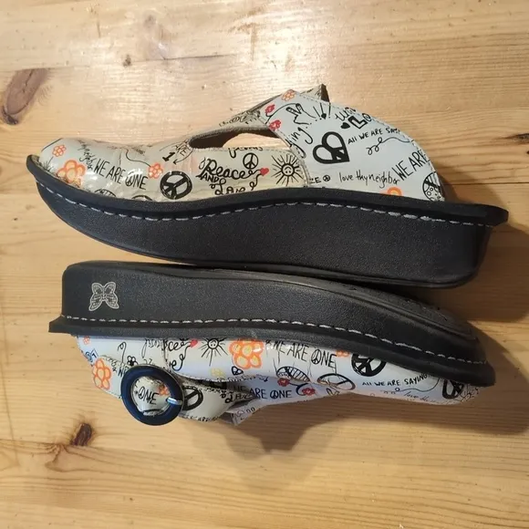 Find Comfort &amp; Nostalgia with Alegria Peace &amp; Love Classic Clogs - Boho - Hippie