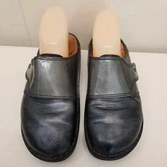 Finn Comfort Clogs AUSSEE Monk Strap Leather Mules