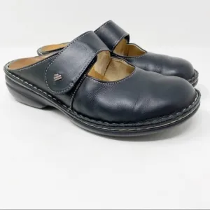 Finn Comfort Stanford MaryJane Clogs Leather Black 38 EUR Women’s