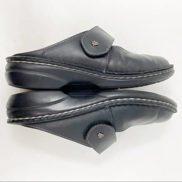 Finn Comfort Stanford MaryJane Clogs Leather Black 38 EUR Women’s