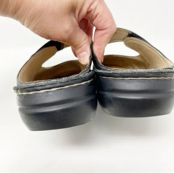 Finn Comfort Stanford MaryJane Clogs Leather Black 38 EUR Women’s
