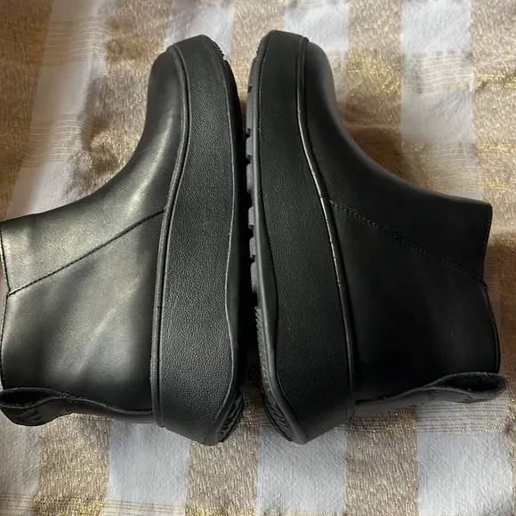 FITFLOP F-Mode leather platform zip ankle boot US7 EU38
