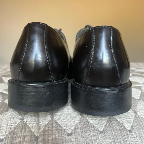 Florsheim Black Leather Cap Toe Lace Up Oxford Shoes Men’s Size 11 D