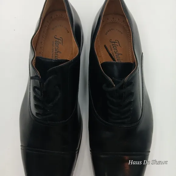 Florsheim Francisco Black Cap-Toe Oxfords