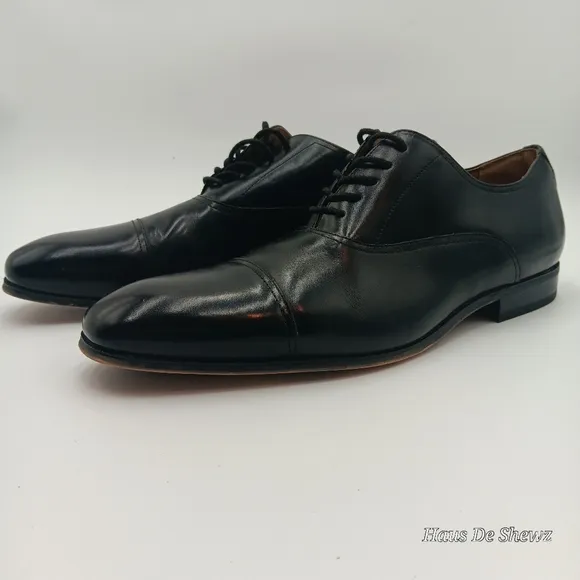 Florsheim Francisco Black Cap-Toe Oxfords