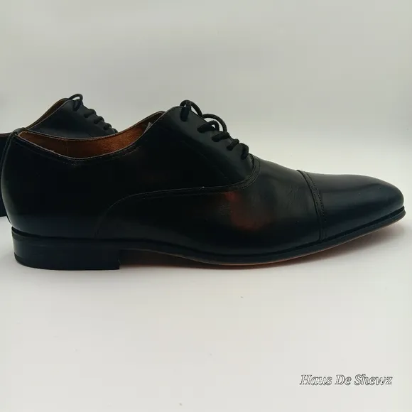 Florsheim Francisco Black Cap-Toe Oxfords
