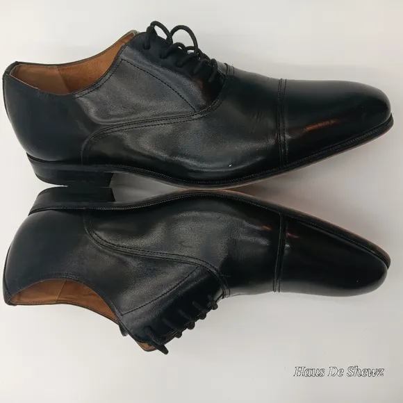 Florsheim Francisco Black Cap-Toe Oxfords