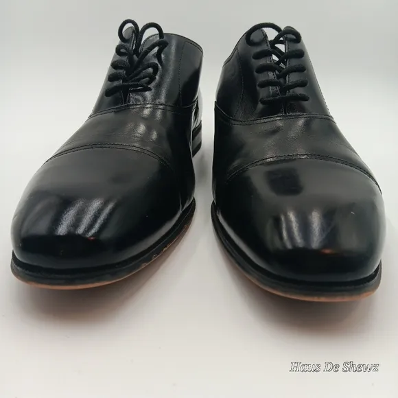 Florsheim Francisco Black Cap-Toe Oxfords