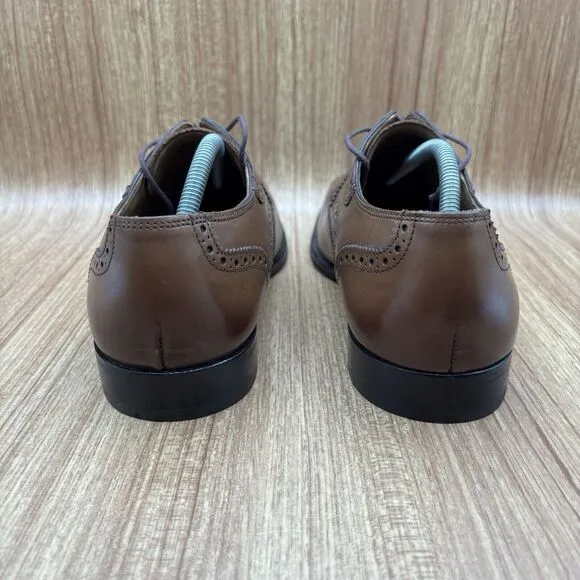 Florsheim Imperial Classico Cognac Lace Up Wingtip Oxfords 12111 Men's 10 EEE