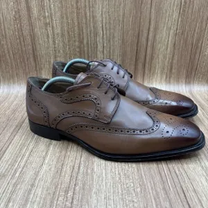 Florsheim Imperial Classico Cognac Lace Up Wingtip Oxfords 12111 Men's 10 EEE