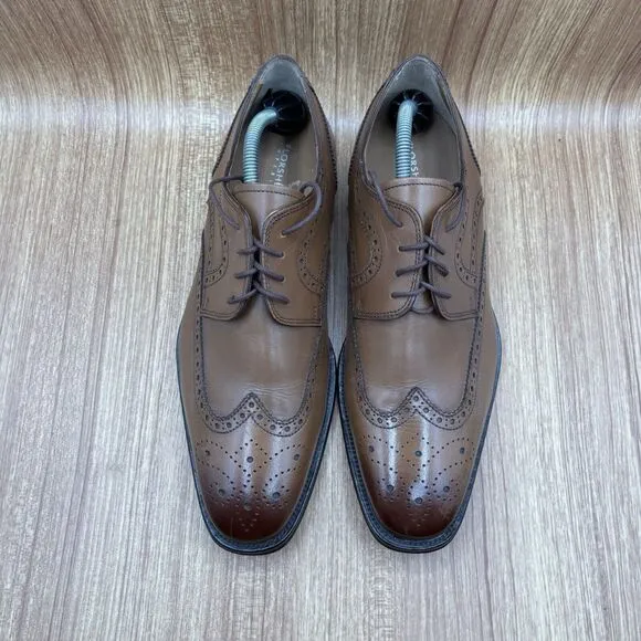 Florsheim Imperial Classico Cognac Lace Up Wingtip Oxfords 12111 Men's 10 EEE