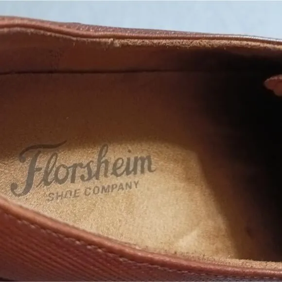 Florsheim Jackson cap toe oxford sz 11M cognac
