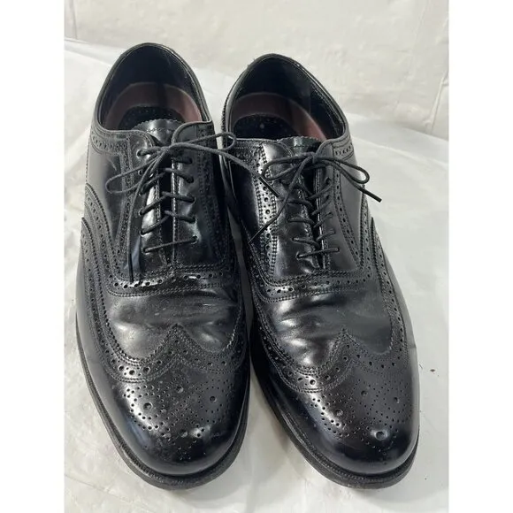 Florsheim  Leather Classic Wingtip Dress Oxfords Lace Up shoes Men's 9.5D