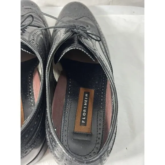 Florsheim  Leather Classic Wingtip Dress Oxfords Lace Up shoes Men's 9.5D
