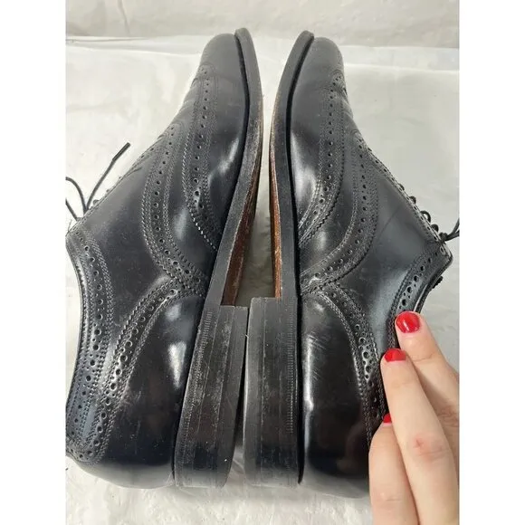 Florsheim  Leather Classic Wingtip Dress Oxfords Lace Up shoes Men's 9.5D