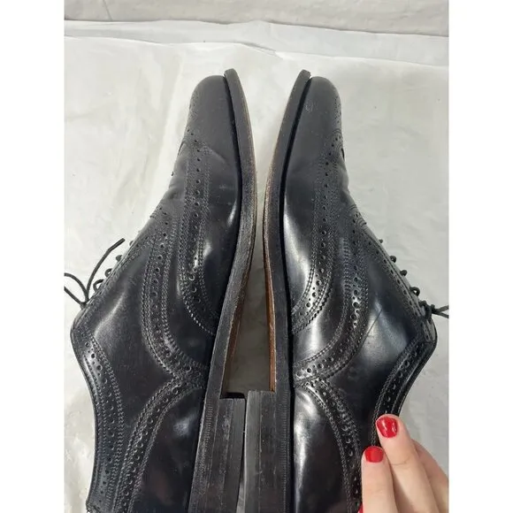 Florsheim  Leather Classic Wingtip Dress Oxfords Lace Up shoes Men's 9.5D
