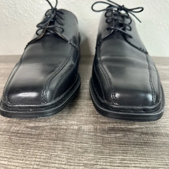Florsheim Mens Black Leather Welter Bike Toe Oxfords Shoe Men’s Size 12
