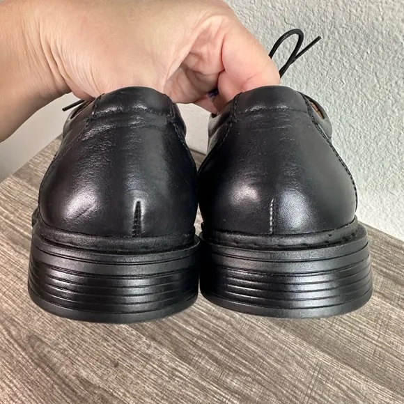 Florsheim Mens Black Leather Welter Bike Toe Oxfords Shoe Men’s Size 12