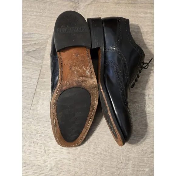 Florsheim Men's Black Oxfords Wingtip Dress‎ Shoes Size 10.5D