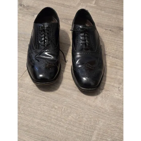 Florsheim Men's Black Oxfords Wingtip Dress‎ Shoes Size 10.5D
