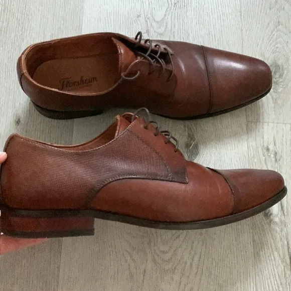 Florsheim Men's Calipa Cap-Toe Oxfords - Scotch, SIZE US 10.5D
