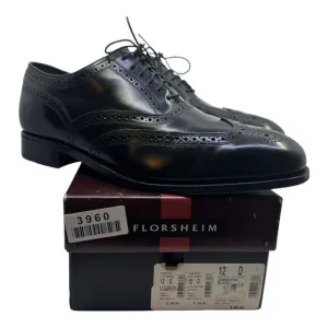 Florsheim Men's Lexington Oxford Black 12M 17066-01Classic Wingtip Preowned