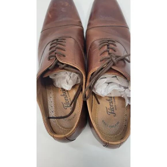 Florsheim Men's Remi Cap-Toe Oxfords Cognac Size 9.5
