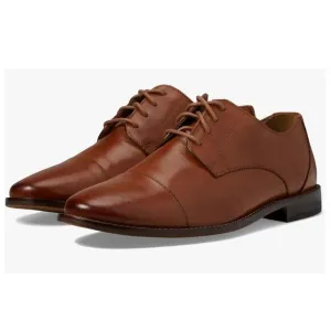 Florsheim Montinaro Cap Toe Oxford Saddle Tan Leather Size 10.5 NIB Dressy Work