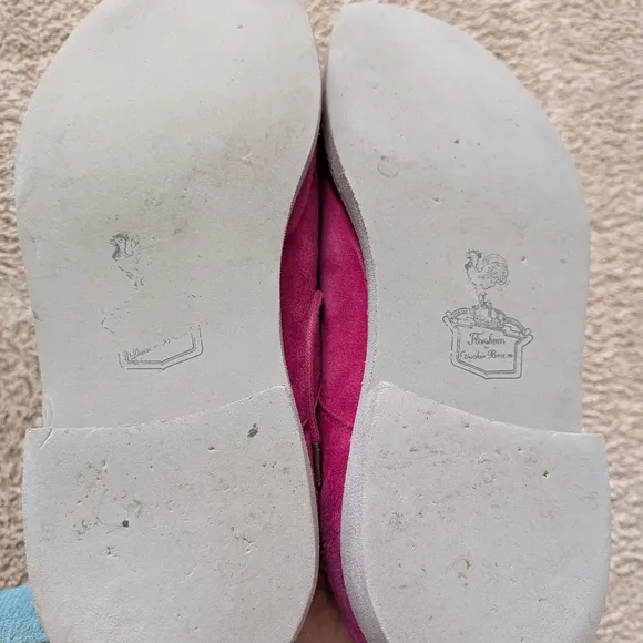 Florsheim Pink Oxford Shoes Suede Classic Design