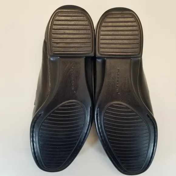 Florsheim Riva Mens Sz 9.5E Comfortech Black Soft Leather Loafer Moc Toe Slip On