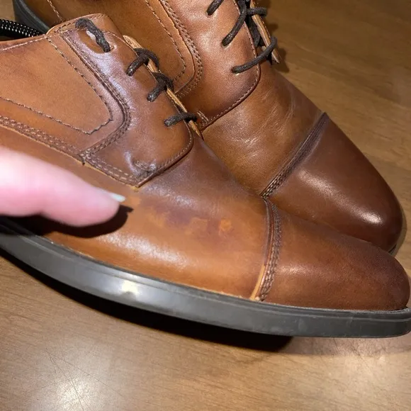 Florsheim Shoes Men 12D‎ Brown Leather Lace Up Cap Toe Oxfords Business Wedding