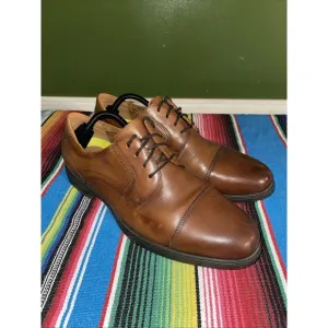 Florsheim Shoes Men 12D‎ Brown Leather Lace Up Cap Toe Oxfords Business Wedding