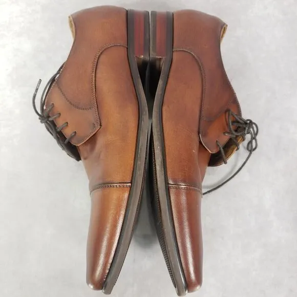 Florsheim Shoes Men's 8.5 D Brown Calipa Cap-Toe Dress Oxfords