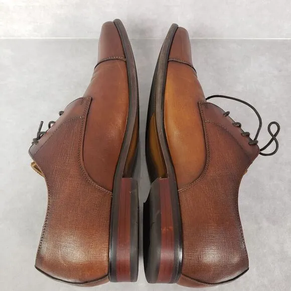 Florsheim Shoes Men's 8.5 D Brown Calipa Cap-Toe Dress Oxfords