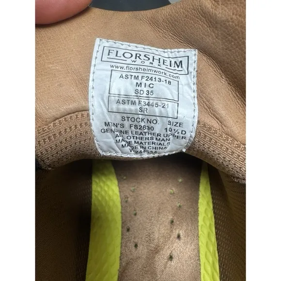 Florsheim Work Crossover Steel Toe Work Oxfords Size  10 1/2 D(Medium) FS2630