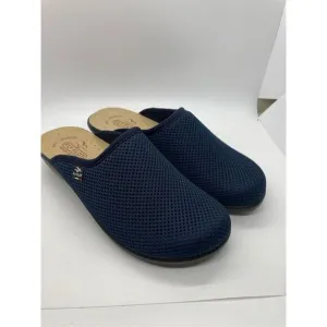 Fly Flot Women's Blue Anatomic Sole Anti Shock Wide Fit Clog Slip On Shoe Size 3