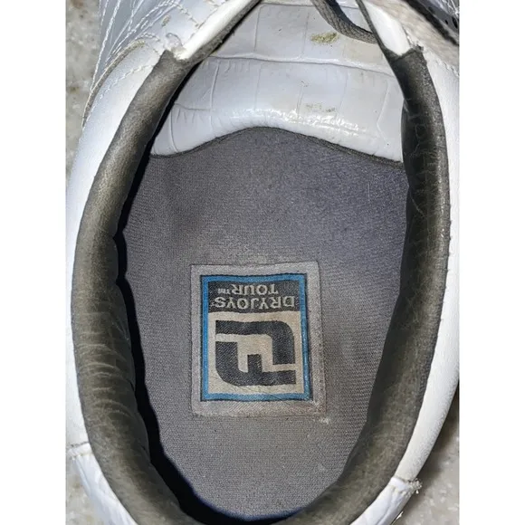 FootJoy Dryjoys Tour Mens Shoes Golf White Leather Size 10 US   53673
