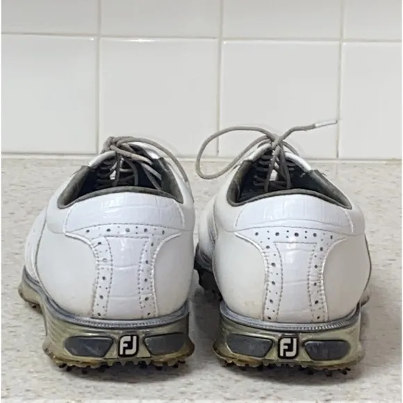FootJoy Dryjoys Tour Mens Shoes Golf White Leather Size 10 US   53673