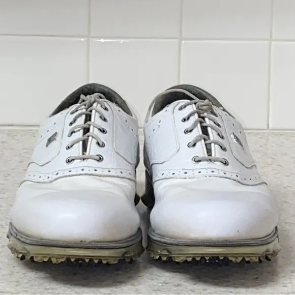 FootJoy Dryjoys Tour Mens Shoes Golf White Leather Size 10 US   53673
